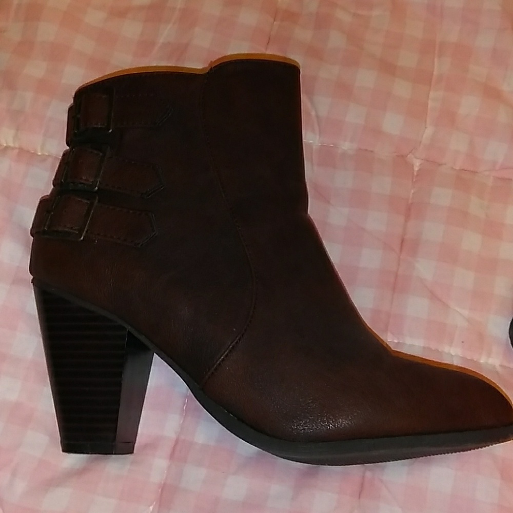 Dark brown ankle boots